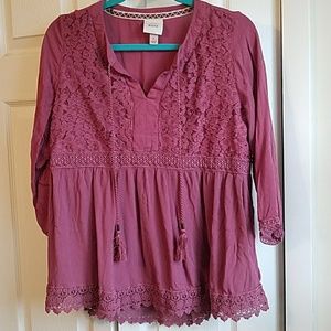 Knox Rose Tops - Knox Rose pink top Knox Rose Tops - Knox Rose pink top